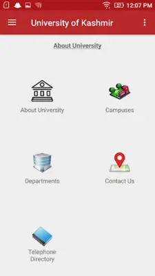 University of Kashmir (Officia android App screenshot 3